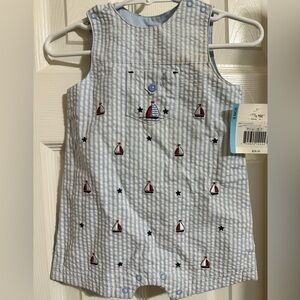 NWT Little Me Sailboat Romper